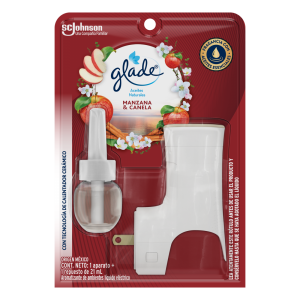 Desodorante Ambiental Glade Aceite Natural Manzana Aparato