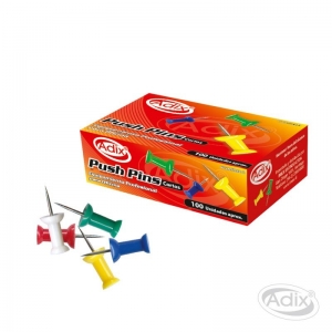  Push Pins Adix caja 100 unidades<font color="red"; size= "2"><sup> (SA)<sup></font>