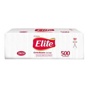 Servilleta Elite Gofrado Flores 1 Hoja 500un <font color="red"; size= "2"><sup> (SA)<sup></font>