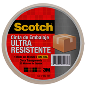 Cinta de Embalaje Scotch 3M Ultra Resistente 48mm x 100mt  