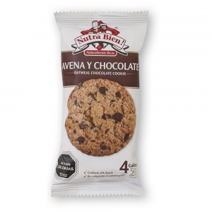 Galleta Avena Chocolate Nutra Bien 50gr 