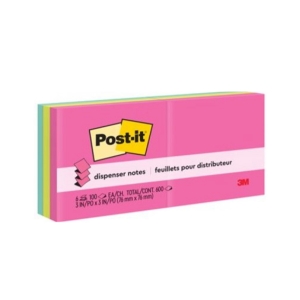 Post-It 3m Pop-Up Color Ultra Pack 6un