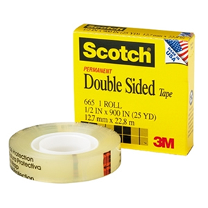 Cinta Adhesiva Scotch 3M 665 Doble Contacto 12mm x 22.8mt <font color="red"; size= "2"><sup> (SA)<sup></font>