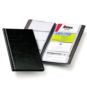 Porta Tarjeta Durable Visifix 96 Tarjetas Negro