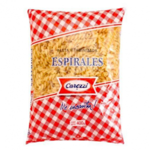 Fideos Espiral Carozzi 400 Grs.