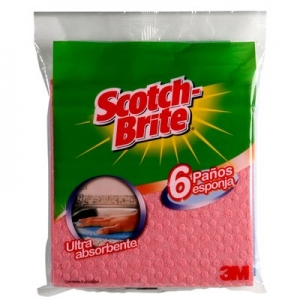 Paño Esponja Scotch Brite 6 Unidades