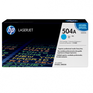 Toner Hp N°504a Ce251a Cyan  7.000pag<font color="red"; size= "2"><sup> (SA)<sup></font>