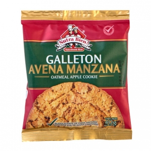 Galletón Avena y Manzana Nutra Bien 40 Grs <font color="red"; size= "2"><sup> (SA)<sup></font>