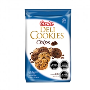 Galleta deli Cookies Costa Chips 210 Grs