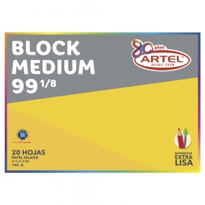 Block de Dibujo Artel Medium 99 1/8 20 Hojas