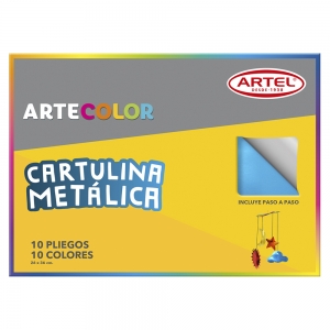 Carpeta Cartulina Metalica Artel 10hjs <font color="red"; size= "2"><sup> (Disponible desde I - IX Región )<sup></font><font color="red"; size= "2"><sup> (SA)<sup></font>