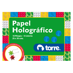 Carpeta Papel Holográfico Torre Imagia