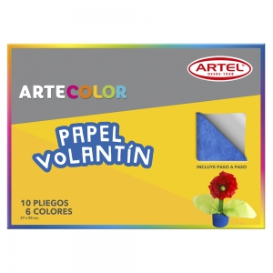 Carpeta Papel Volantín  Artel 10Hjs  <font color="red"; size= "2"><sup> (Disponible desde I - IX Región )<sup></font><font color="red"; size= "2"><sup> (SA)<sup></font>