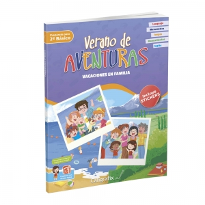 Cuaderno Caligrafix Prepárate para 2º Básico Vacaciones en Familia