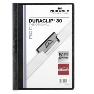 Carpeta Duraclip30  Durable Oficio Negro