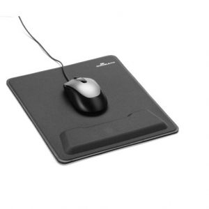 Pad Mouse Durable c/Apoya Muñeca Ergonómico Gris