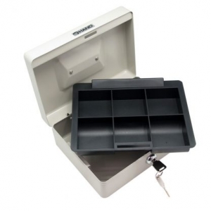 Caja Seguridad Hand Metal Blanca 20x16x8cm	<font color="red"; size= "2"><sup> (SA)<sup></font>