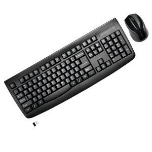 Kit Mouse Y Teclado Pro Fit Inalambrico Negro	