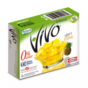 Gelatina Vivo Piña S/Azúcar 22 gr