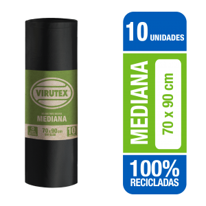 Bolsa Basura Virutex Bio Rollo 70x90 10 un	