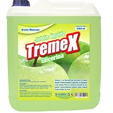 Jabón Líquido Tremex Glicerina Manzana 5 Lt	