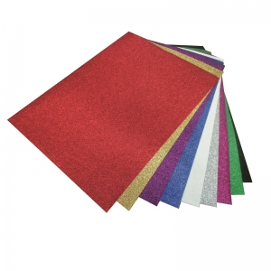 Goma Eva Glitter Proarte Roja 45x60cm 5Un