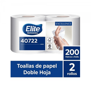 Toalla Elite Jumbo D/H Gof 2 Rollos 200 mt