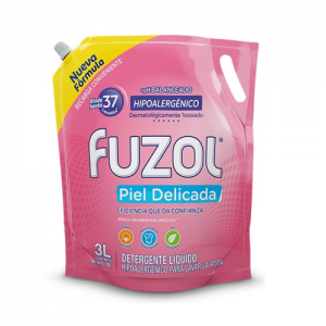 Detergente Fuzol Hipoalergénico Doypack 3L<font color="red"; size= "2"><sup> (Solo en Punta Arenas)<sup></font>