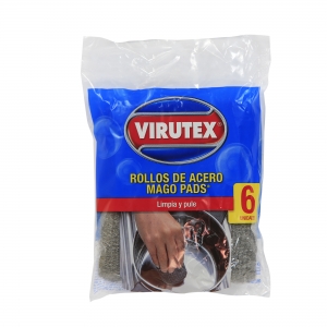 Virutex Mago Pad S/Jabón 6 Unidades