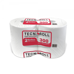 Toalla De Papel Tecnoroll H/S 300Mt X 2 Unidades