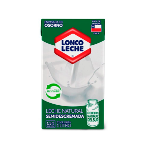 Leche Semidescremada Loncoleche 1L