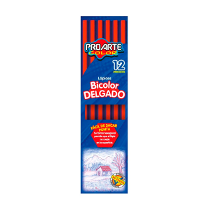 Lápiz Bicolor Proarte Delgado Caja 12un