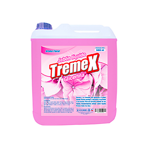 Jabón Líquido Tremex con Glicerina Floral 5L