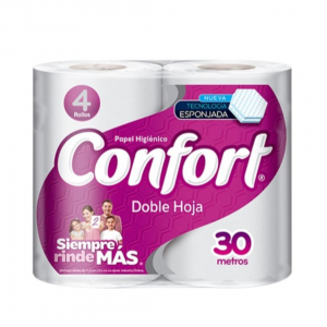 Papel Higiénico Confort D/H 30m 4un
