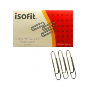 Clip Isofit 78mm Metal 50un