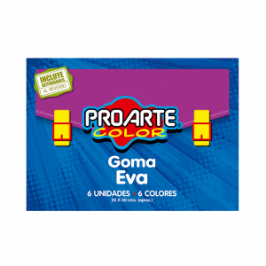 Carpeta Proarte Goma Eva 6 Colores 6un