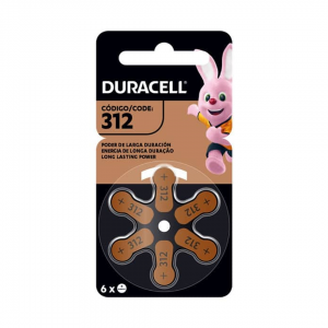 Pila Duracell Auditiva 312 Blister 6un