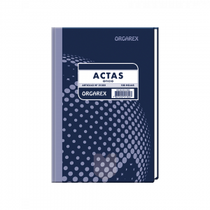 Libros Actas Orgarex Composición Oficio 100hj <font color="red"; size= "2"><sup> (SA)<sup></font>