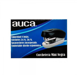 Corchetera Auca Mini Negra 24/6 8hj