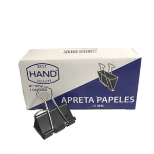 Apretador Hand Negro 15mm Caja 12 Unidades